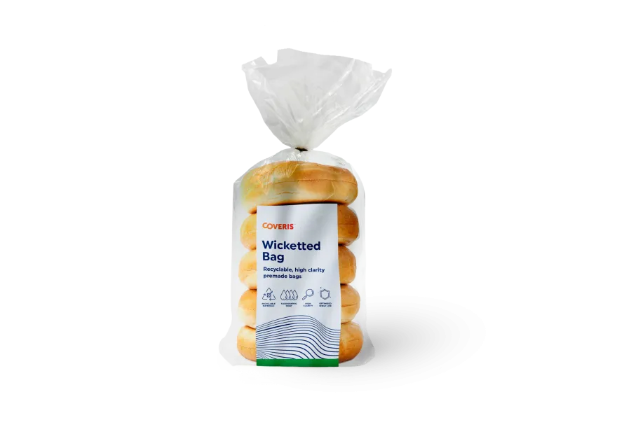 Bagels packed in Coveris wicketted bag