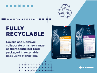 Healthy and sustainable - Coveris and Demavic introduce a new range of therapeutic pet food in recyclable MonoFlex bags