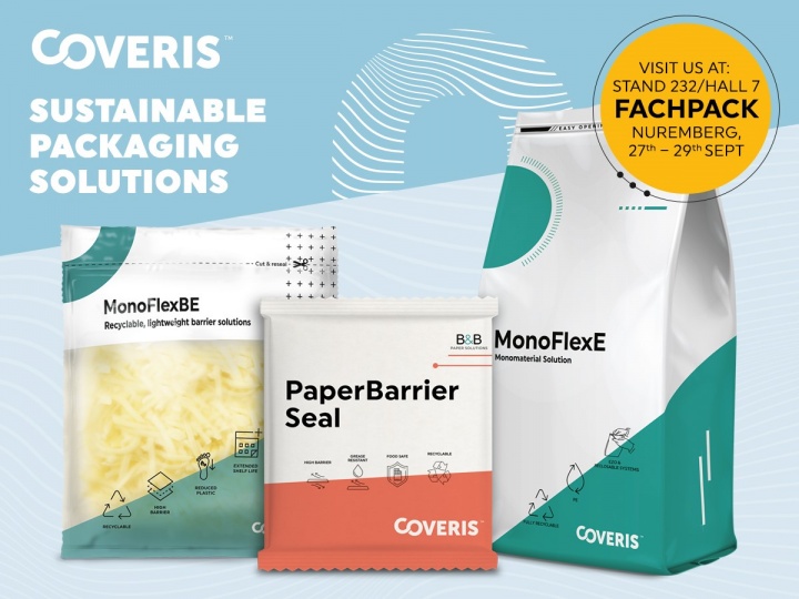 Coveris continues its mission of No Waste with innovative highlights in plastic and paper-based packaging at FachPack 2022