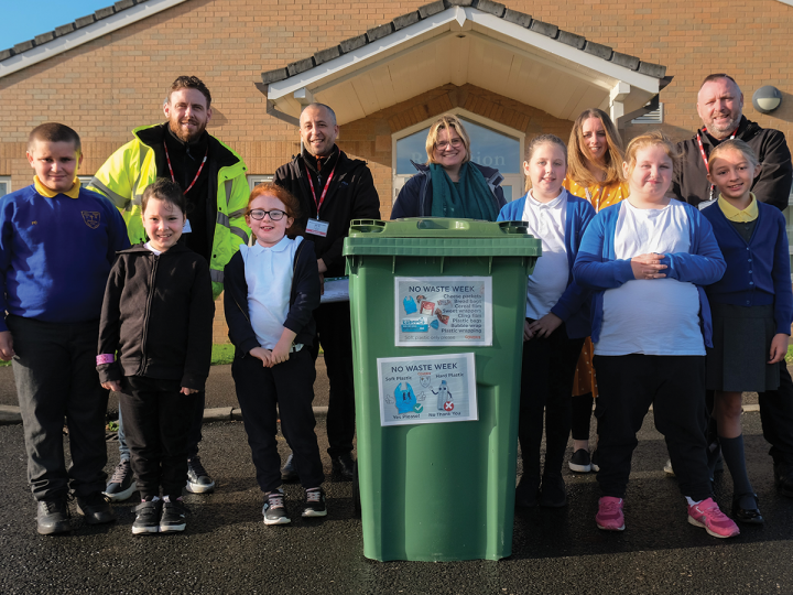 Coveris Winsford’s recycling education programme with Wharton CE Primary School and Lane End Group for ‘No Waste’ Week