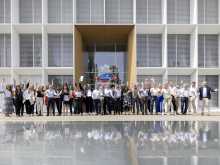 The finalists in front of the EMMI headquarter in Luzern