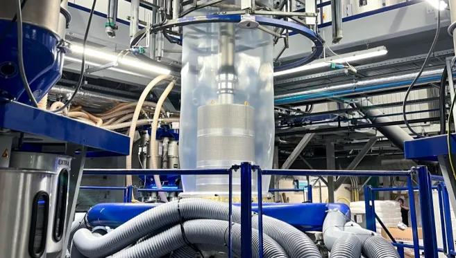 Blown film extrusion at Coveris Winsford