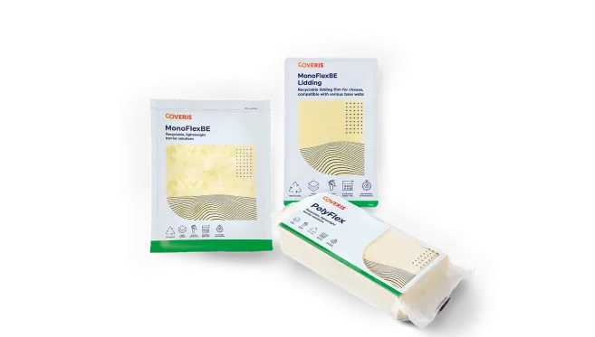 Coveris MonoFlexBE and PolyFlex cheese packaging