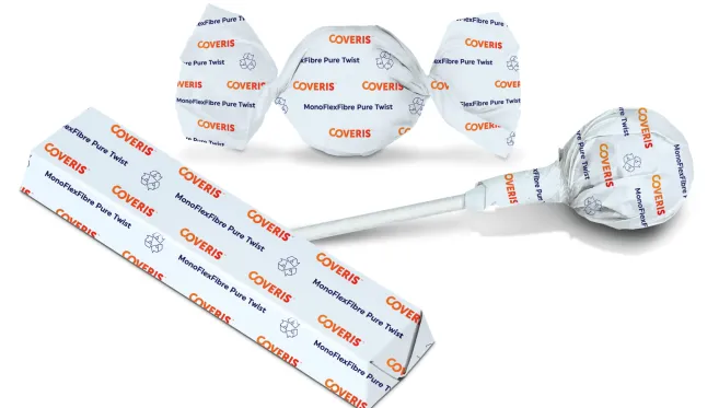 Coveris MonoFlexFibre Pure Twist twist wraps for confectionery