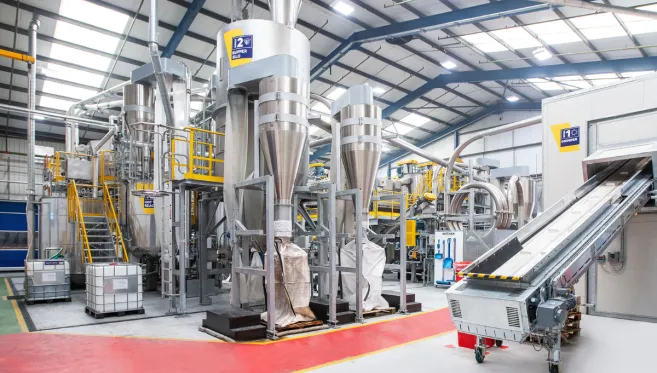 Inside a ReCover recycling facility