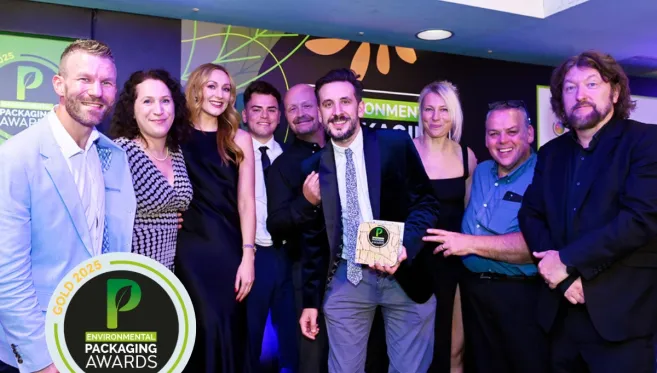 Coveris team at the Environmental Packaging Awards 2025