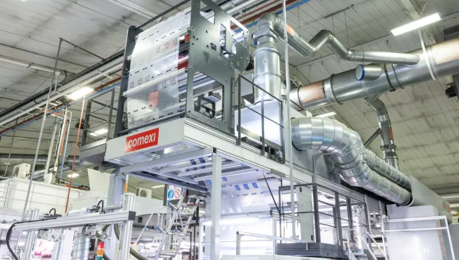 Blown film extrusion line at Coveris