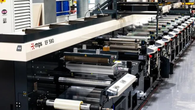Label printing press for linerless labels