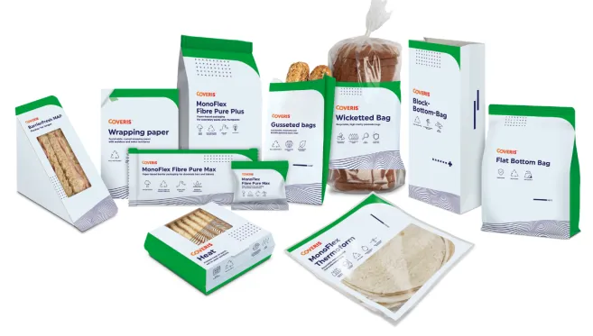 Coveris paper and plastic packaging range